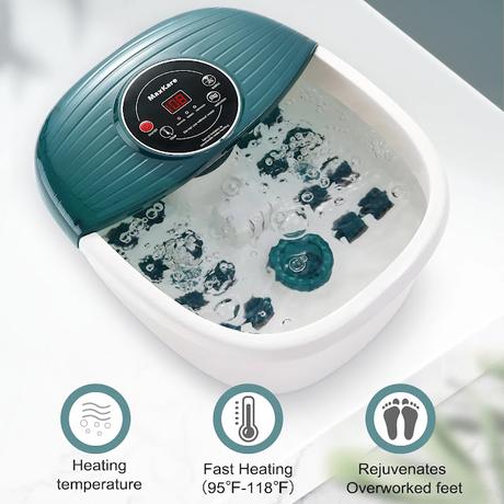 Image: Foot Spa Bath Massager with Heat, Bubbles, and Vibration