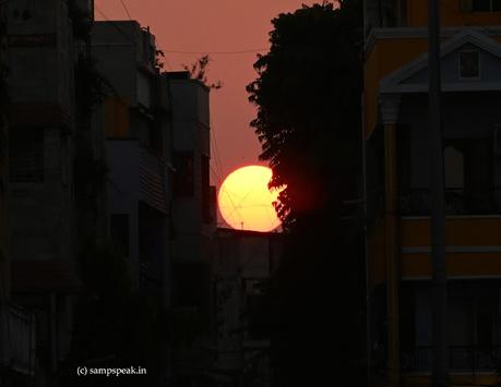 capturing Sunset at Triplicane