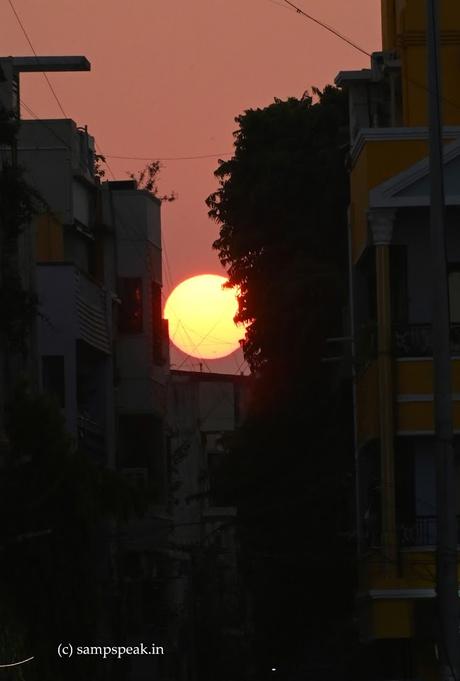capturing Sunset at Triplicane