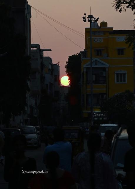capturing Sunset at Triplicane