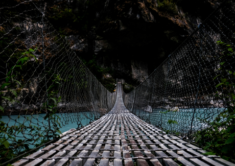 Nar Phu Valley Trek: Itinerary, Map, Permit, and Cost Suspension bridge in dharapani