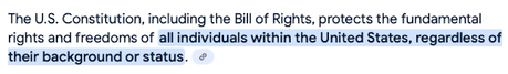 The Right To Assembly And To Free Speech Applies To Everyone In The U.S.