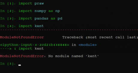 Scrape Reddit using Praw and Python – Walkthrough no module named kent