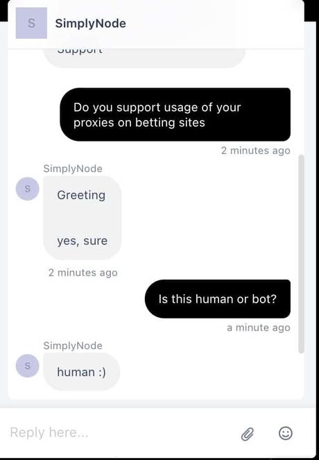 SimplyNode Customer support