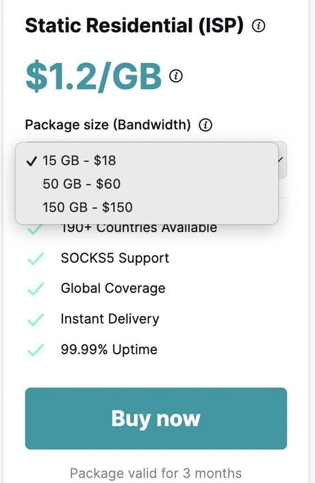 Oculus Proxies Pricing and Features