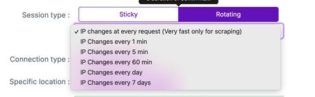 Features of AnyIP Proxies