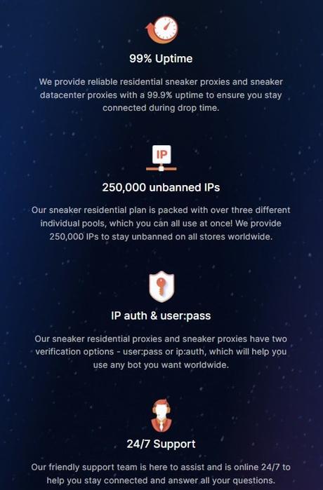 MarsProxies Review MarsProxies features