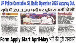 UP Police Constable, Sub Inspector, Jail Warden Upcoming Recruitment 2025 UP Police Constable, Sub Inspector, Jail Warden Upcoming Recruitment 2025