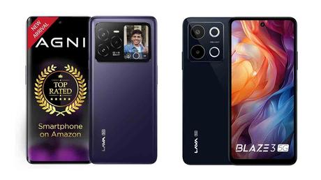 Lava top 3 smartphones blaze duo 3 agni 3 5G discount offer rupees 4800 discount offer