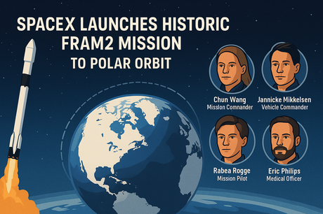 SpaceX Launches Historic Fram2 Mission to Polar Orbit 3 SpaceX Launches Historic Fram2 today