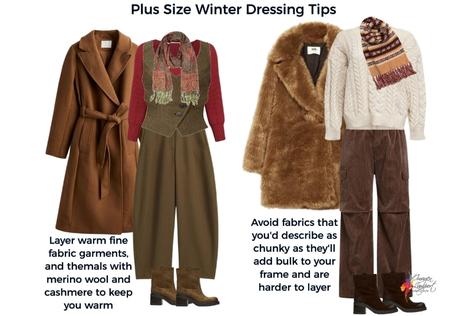Plus size winter dressing tips for menopausal women
