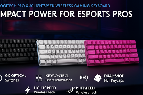 Logitech Pro X 60 Lightspeed Wireless Gaming Keyboard