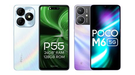 5G smartphone under rs 8000 itel p55 poco c75