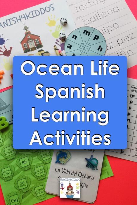 ocean life Spanish learning activities