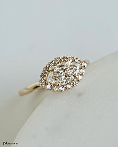 marquise engagement rings yellow gold halo ring doamore