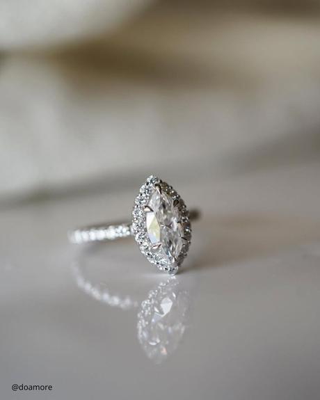 marquise engagement rings white gold halo ring doamore