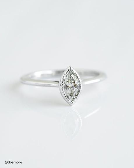 marquise engagement rings vintage platinum ring doamore