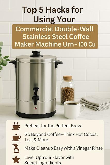 Image: Amazon: The 100-Cup Stainless Steel Coffee Urn