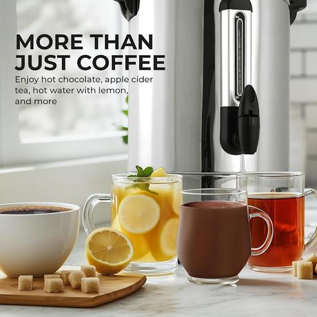 Image: Amazon: The 100-Cup Stainless Steel Coffee Urn