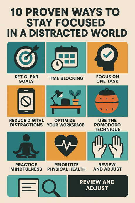 10 Proven Ways to Stay Focused in a Distracted World Proven Ways to Stay Focused in a Distracted World