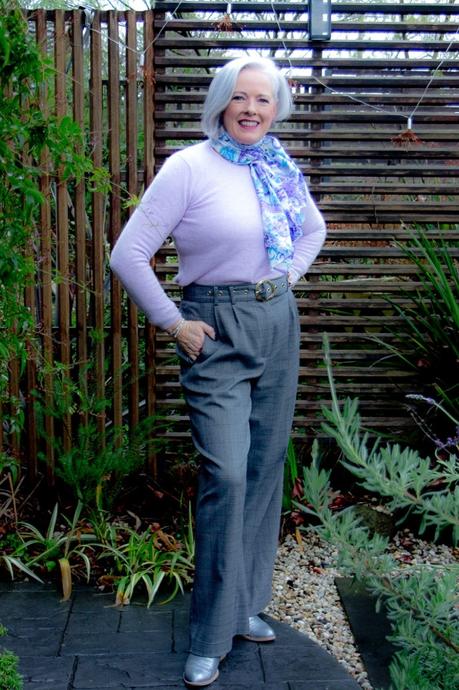 cashmere sweater and dress pants