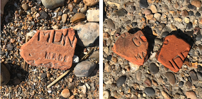 Bricking it near the folly on the foreshore at Cubitt Town, Isle of Dogs Bricking it near the folly on the foreshore at Cubitt Town, Isle of Dogs