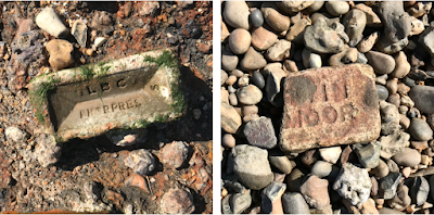 Bricking it near the folly on the foreshore at Cubitt Town, Isle of Dogs Bricking it near the folly on the foreshore at Cubitt Town, Isle of Dogs