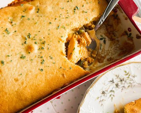 BBQ Chicken Cornbread Casserole BBQ Chicken Cornbread Casserole