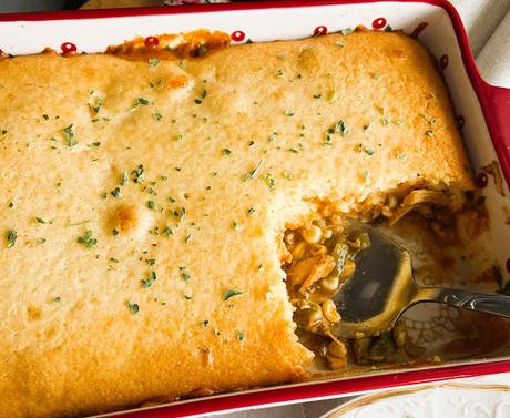 BBQ Chicken Cornbread Casserole BBQ Chicken Cornbread Casserole