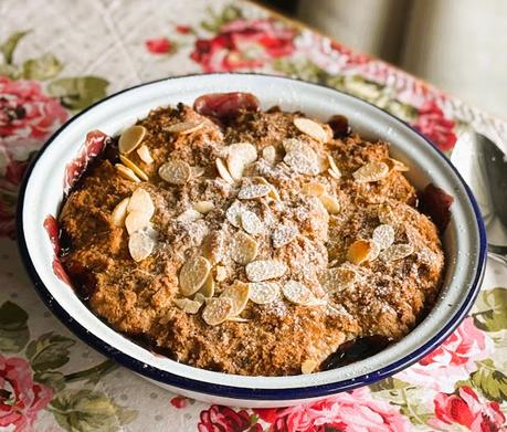Easy Blueberry Cobbler for two Easy Blueberry Cobbler for two
