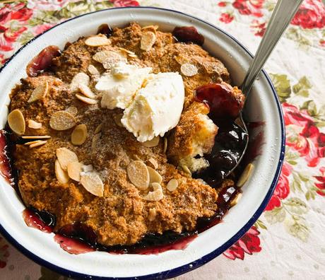 Easy Blueberry Cobbler for two Easy Blueberry Cobbler for two