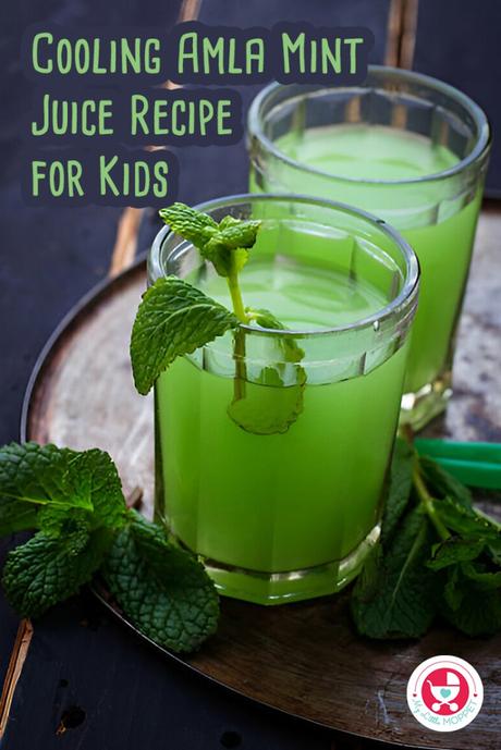 Cooling Amla Mint Juice Recipe for Kids Our Cooling Amla Mint Juice Recipe for Kids combines the tangy goodness of amla (Indian gooseberry) with the refreshing zest of mint.