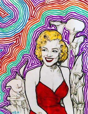 Claude 3.7 describes psychedelic Marilyn