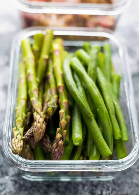 a closeup shot of prepped vegetables