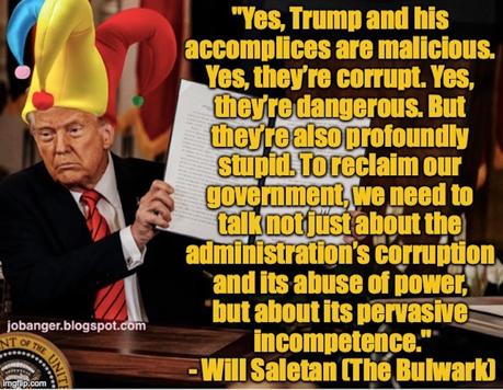 Stupidity And Incompetence Mark The Trump Administration