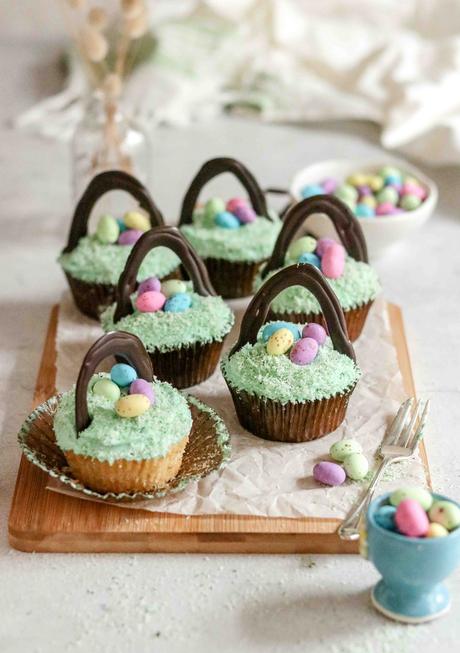 Easter Basket cupcakes