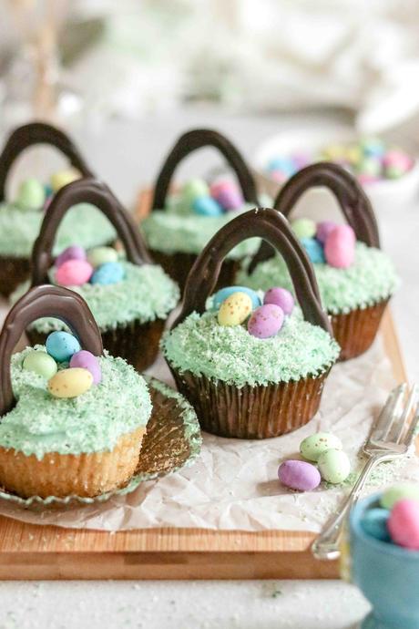 Easter Basket cupcakes