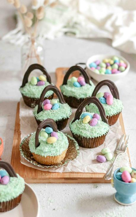 Easter Basket cupcakes