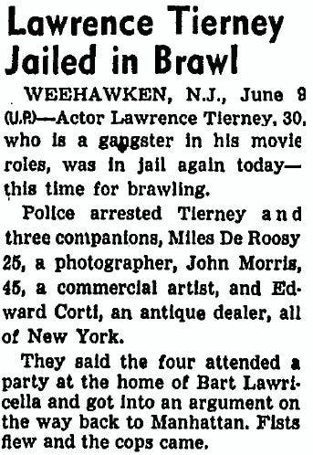 THE CAMEO: (Attempting) to cast the legendary Lawrence Tierney in My Low-Budget Feature THE CAMEO: (Attempting) to cast the legendary Lawrence Tierney in My Low-Budget Feature
