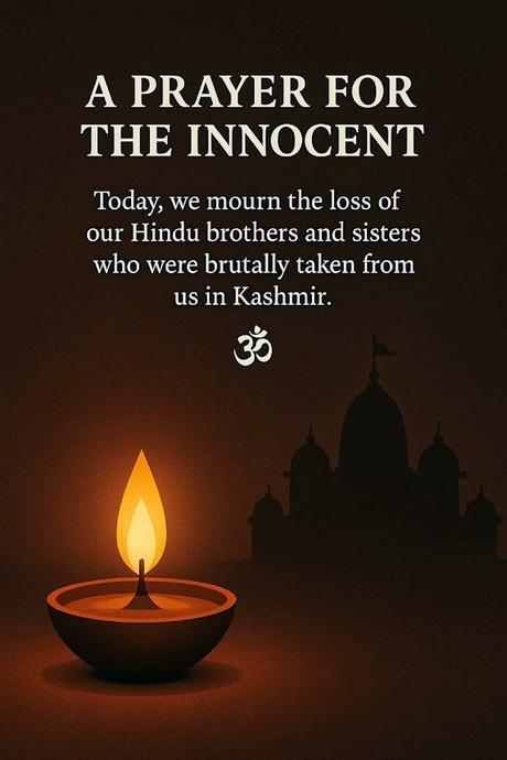 mourning the ghastly killings at Pahalgam - Terror in the name of religion mourning the ghastly killings at Pahalgam - Terror in the name of religion