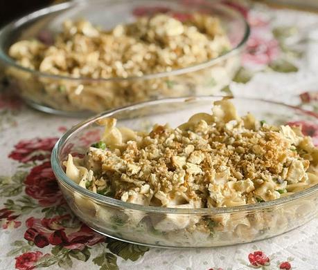 Creamy Chicken Noodle Casserole for Two