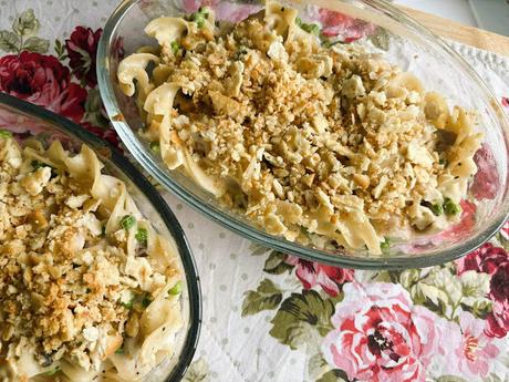 Creamy Chicken Noodle Casserole for Two