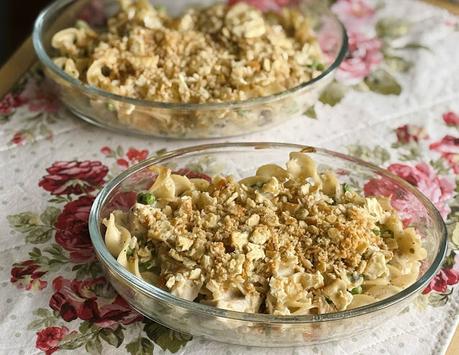 Creamy Chicken Noodle Casserole for Two
