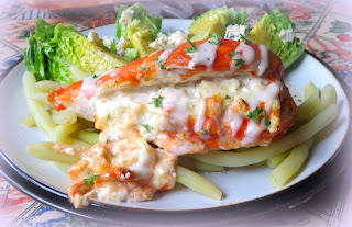 Stuffed Buffalo Chicken for Two Stuffed Buffalo Chicken for Two