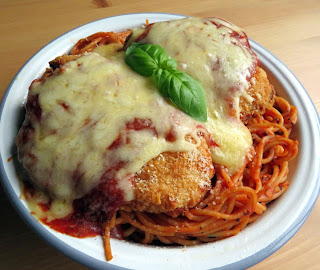 Easy Chicken Parm for two Easy Chicken Parm for two
