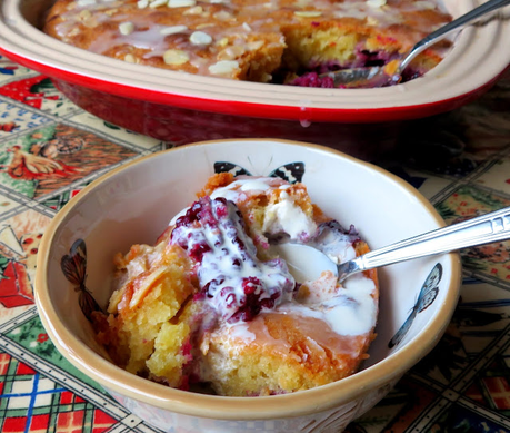 Blackberry Bakewell Pudding