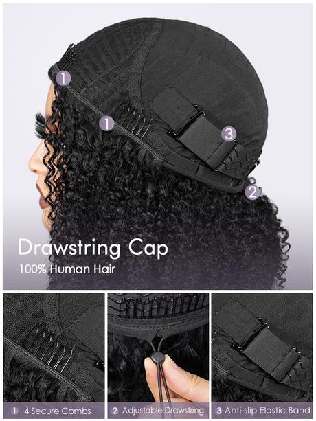 Newest Upgraded 3 in 1 Half Wigs