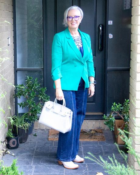 jacket and jeans power outfit
