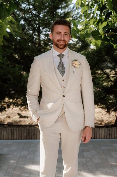 Dreamy Summer Wedding Kefalonia Breathtaking Views Elegant Florals