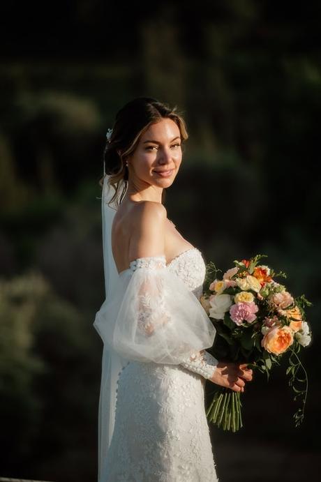 Dreamy Summer Wedding Kefalonia Breathtaking Views Elegant Florals